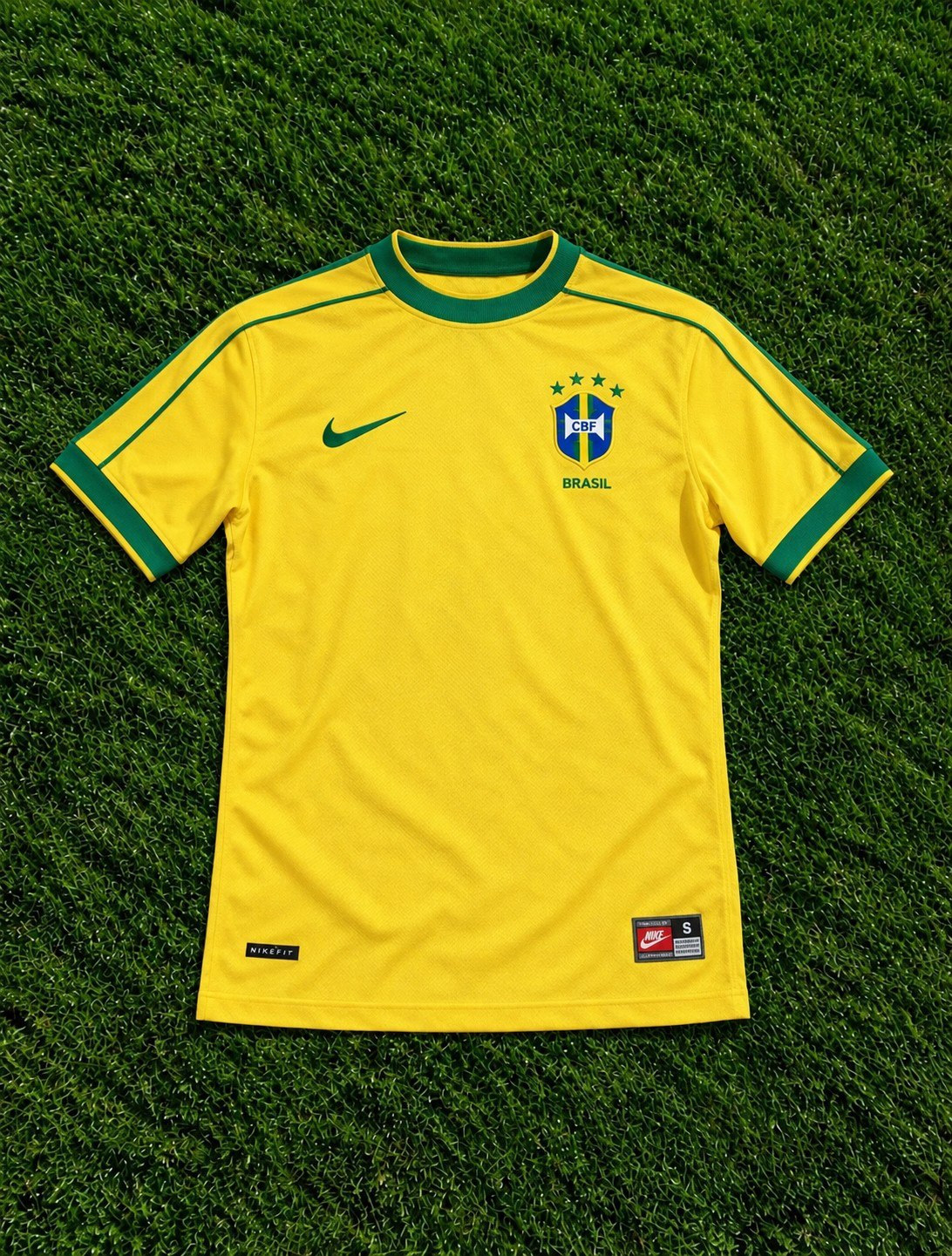 1998 Brazil Home Shirt - Classic Retro Edition