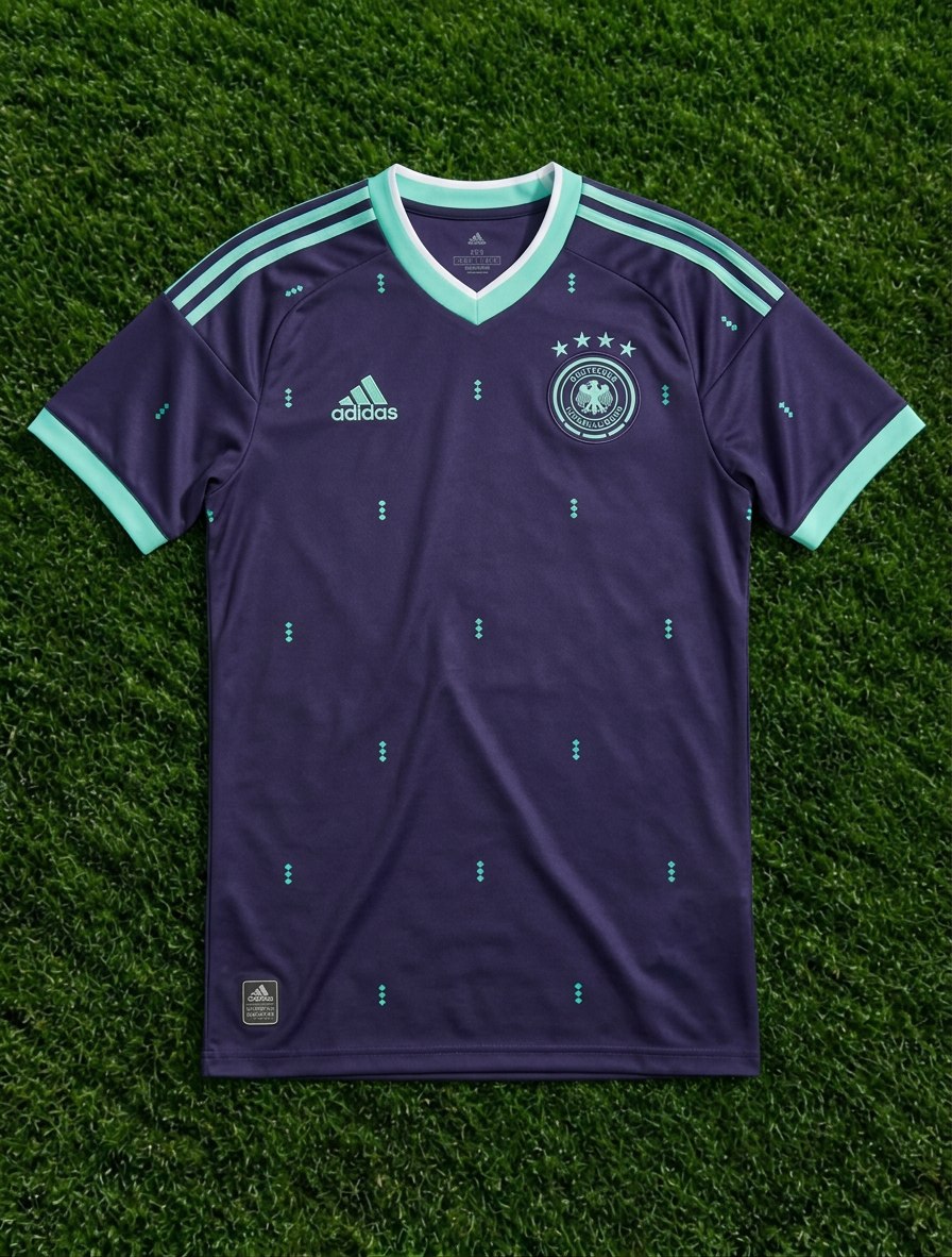 Germany away jersey with imported logos
