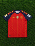 Spain Home jersey with World Cup Badges