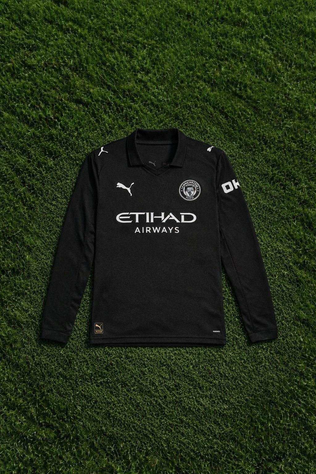 Black Manchester City Long-Sleeve T-Shirt